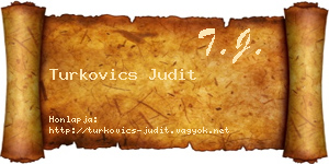 Turkovics Judit névjegykártya